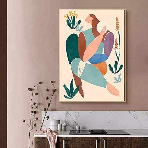 Tableau abstrait moderne salon impression sur toile grand format - 2