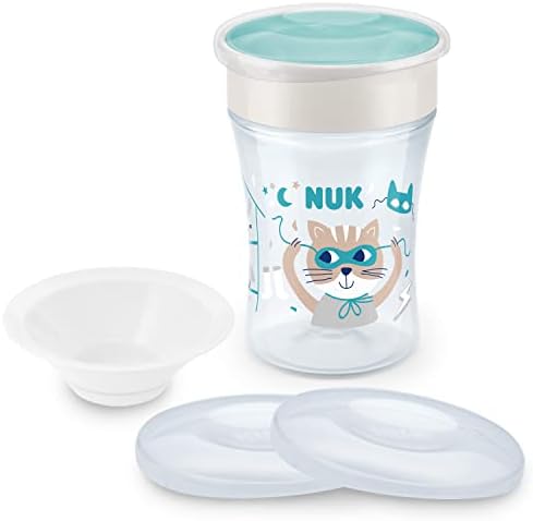 NUK Magic Cup Trinklernbecher | 8 Monate | 230 ml | blaue Katze ...