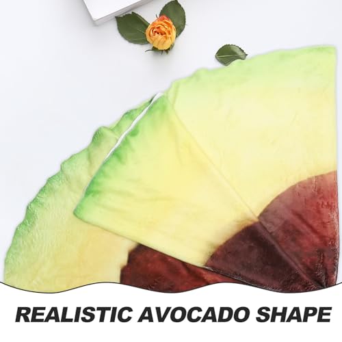 Manta cálida de aguacate con diseño realista para dormitorio acogedor 8