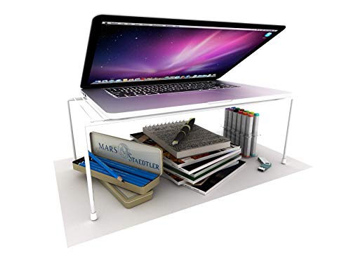 Kit Organizador P/Cozinha E Armário Prateleiras Aramado 7 Peças (Branco)