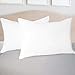 Superior White Down Alternative Pillow 2-Pack, Premium Hypoallergenic Microfiber Fill, Medium Density for Back, Stomach, and Side Sleepers - Standard Size, Solid White