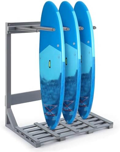 Colingmill 45 Inch Freestanding Vertical Surfboard Rack Rustic Gr...