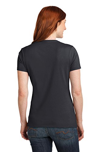 Hanes Women's Nano- V-Neck T-Shirt Vintage Black X-Small #TOP5