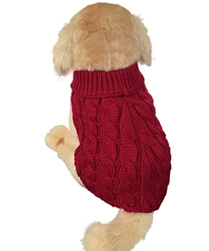 Convetu Dog Sweater Christmas Dog Holiday Sweater Dog Fall Sweater Dog Christmas Sweater XL Extra Large Dog Sweater Large Dog Christmas Sweater XL Dog Christmas Sweater (Red,XL)