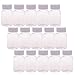 BCP 15 Pieces Plastic Clear Empty Plastic Solid Powder Medicine Pill Cylindrical Chemical Container Reagent Bottle 80ml