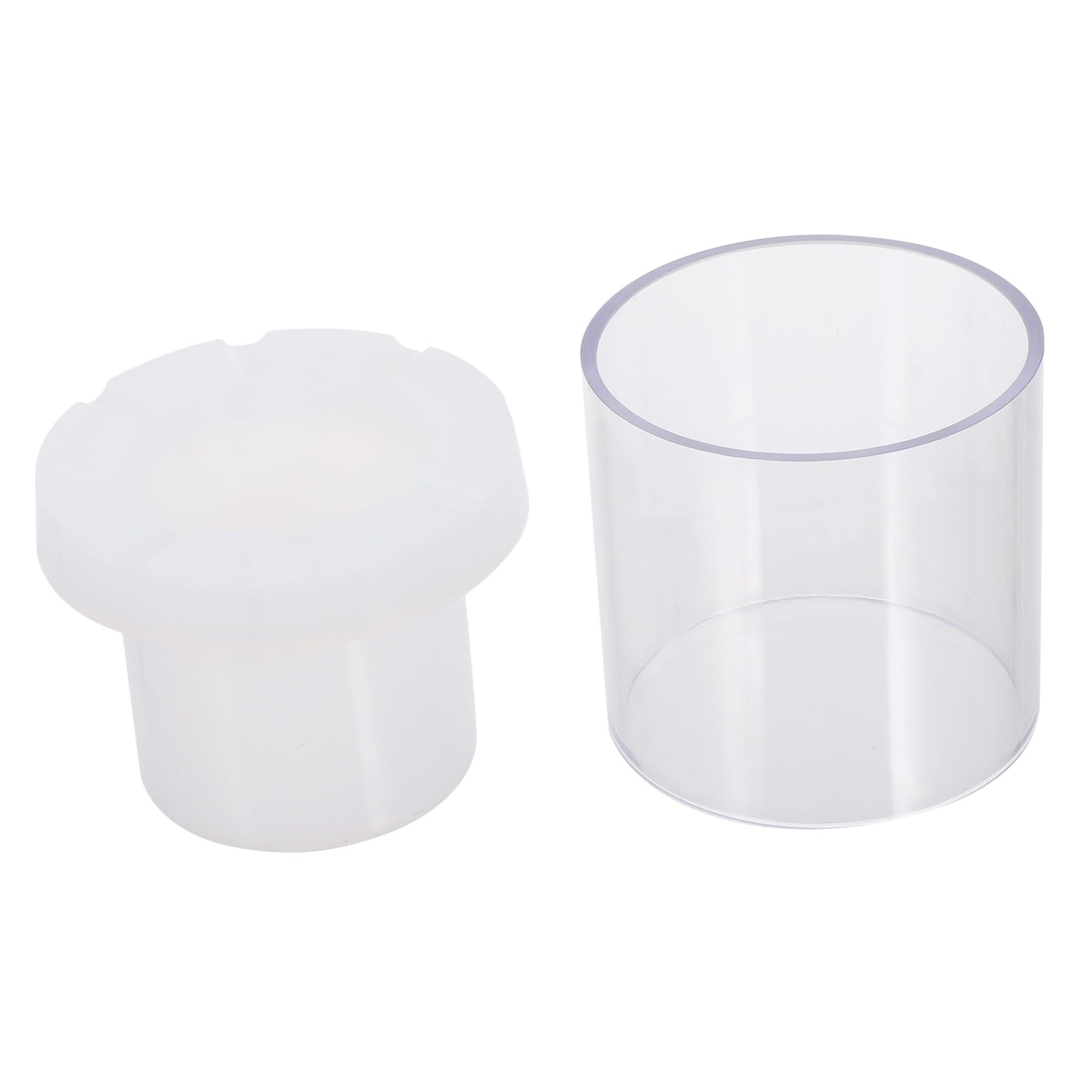 Moules à bougies en plastique cylindriques Jojofuny blanc pour création
