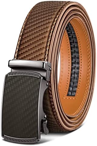 BULLIANT Gürtel Herren, Gürtel Ratsche Ledergürtel 35mm,Größe Angepasst | Herren Automatikgürtel Business Anzüge mit Geschenkbox