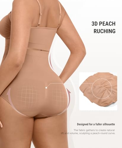 Image of FeelinGirl Body Shaper Tummy Control Shapewear Underwear High Waisted Shaping Briefs Panty Girdle