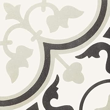 Reverie Patterned Floor & Wall Porcelain Tile, Decor 6, 200mm x 200mm - Kitchen or Bathroom splashback