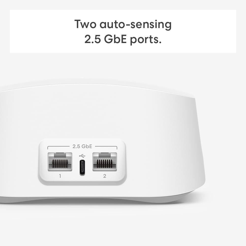 Amazon eero 7 dual-band mesh Wi-Fi 7 router (newest model) - Supports internet plans up to 2.5 Gbps, Coverage up to 2,000 sq. ft., 1-pack
