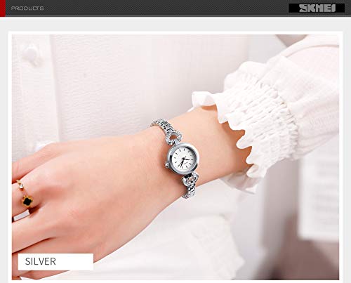 Gosasa Ladies Quartz Fashion Wrist Watches Waterproof Stainless Steel Band Luxury Women Watch (Silver)… #TOP3