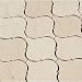 Polished Marble Arabesque Mosaic Tile in Crema Marfil