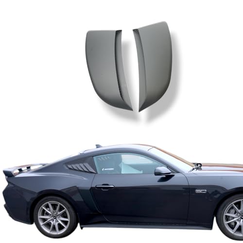 JSD Side Scoops for 2024+ Mustang, Matte Black Primer