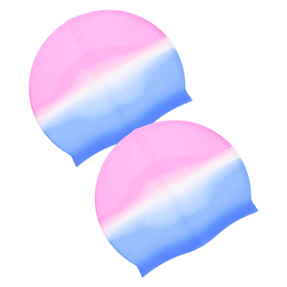 HANABASS 10 Pièces Bonnet de Natation Silicone Bonnet Bain Unisexe Extensible et Confortable pour Femmes et Adultes Étanche pour Cheveux Longs Protection Pratique