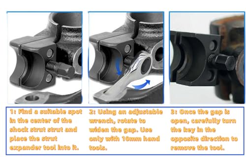 Akozon Federbeinnabe Achsschenkelspreizer, Stahlfederbein Split Hub Achsschenkelspreizer Federbeinspreizer Werkzeug