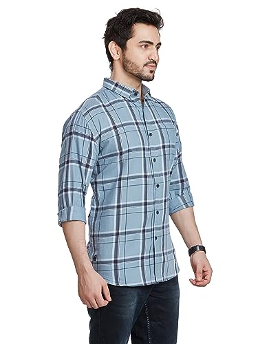 Image of BE ACTIVE Cotton Casual Checks Shirts for Men|| Casual Shirts for Men|| Mens Casual Shirts Full Sleeve