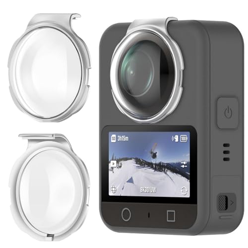 For DJI Osmo 360 �J���� ��p�����Y�K�[�h ���w�K���X �����Y�ی�J�o�[ �X�i�b�v�t�B�b�g �W���X�g�t�B�b�g �����ߗ� �h�� �R�X�N���b�` �R���� (�V���o�[)