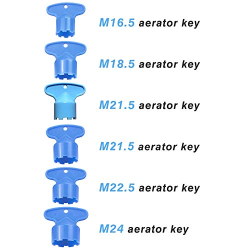 12 Pcs Faucet Aerator For Cache Aerators With 6 Pcs Cache Faucet Aerator Key Removal Wrench Tool, Cache Aerators Replacement Inserts For Sink M16.5 18.5 21.5 24 Mm Tap Aerators Flow Restrictor #TOP4