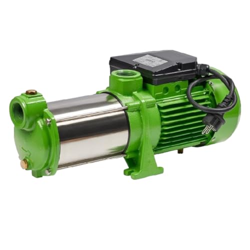 CHM GmbH® Kreiselpumpe 550 Watt 6000 L/h Förderhöhe: 35m, Gartenpumpe Edelstahl, Wasserpumpe, sehr gute Laufruhe nur 68 db