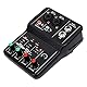 VOANZO Mini Audio Mixer für PC USB Mixer 2 Kanal Mixer Mikrofon/Gitarre XLR + 6,35 mm 3,5 mm Stereo in 48 V Phantomspeisung