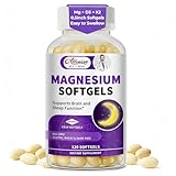 Magnesium Glycinate 400mg Softgels, Small Easy to Swallow High Absorption Magnesium Supplement, with Vitamin D3 & K2 for Sleep Relax Calm Muscle Bone* Health, 120 Gelcaps
