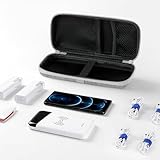 Genérico Estojo Case de proteção para eletrônicos PRETO, resistente à água Organizador Guardar Fone/Carregador/Cabo/Celular