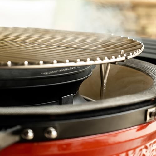 Kamado Joe SlōRoller Hyperbolic Smoke Chamber Accessory Insert with Stainless Steel Rack for Big Joe 24-inch Charcoal Grill and Smokers in Black, Model BJ-HYPER by Kamado Joe - Image 3