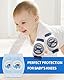 JEXOWIQ 2 Paar knieschoner baby,Atmungsaktiv Anti-Rutsch Elastische Baby Knieschützer Unisex Baby Kleinkinder Knieschützer für 0-24 Monate Jungen und Mädchen