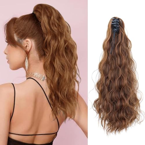 TTPSRY Wellenförmiger Pferdeschwanz Haarteil Clip Haarverlängerung Lockiges Kunsthaar Zopf Pferdeschwanz Haarteil Natürlich Aussehend Haarverdichtung Lange Haare TTPSRY Wellenförmiger Pferdeschwanz Haarteil Clip Haarverlängerung Lockiges Kunsthaar Zopf Pferdeschwanz Haarteil Natürlich Aussehend Haarverdichtung Lange Haare