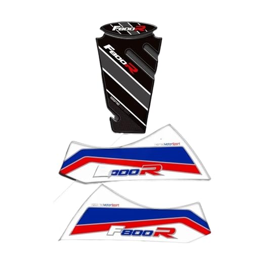 Autocollants réservoir BMW F800R kit grips genou et protection gaz