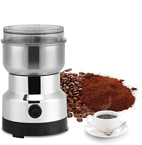 Molinillo de Café Eléctrico, Amoladora Eléctrica de Acero Inoxidable 220V, Molienda de Café, Especias, Granos y Otros…