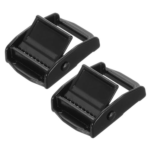 Boucle à rabat en alliage de zinc finition noire mate pour sangle de 25 mm