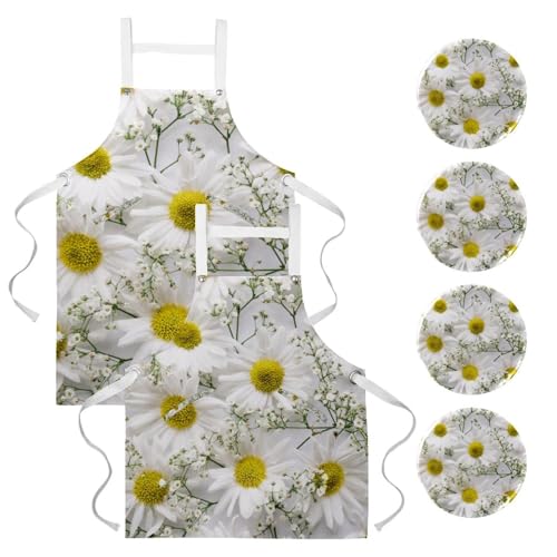 Tablier de cuisine fleuri pour réussir vos ateliers pâtisserie et le ménage
