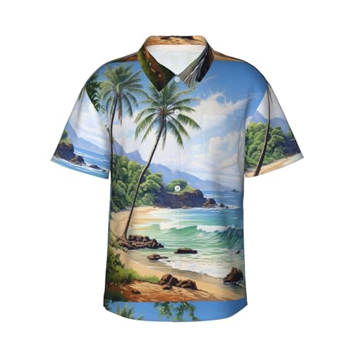 Chemise imprimé palmiers homme légère - Le style hawaïen décontracté par excellence
