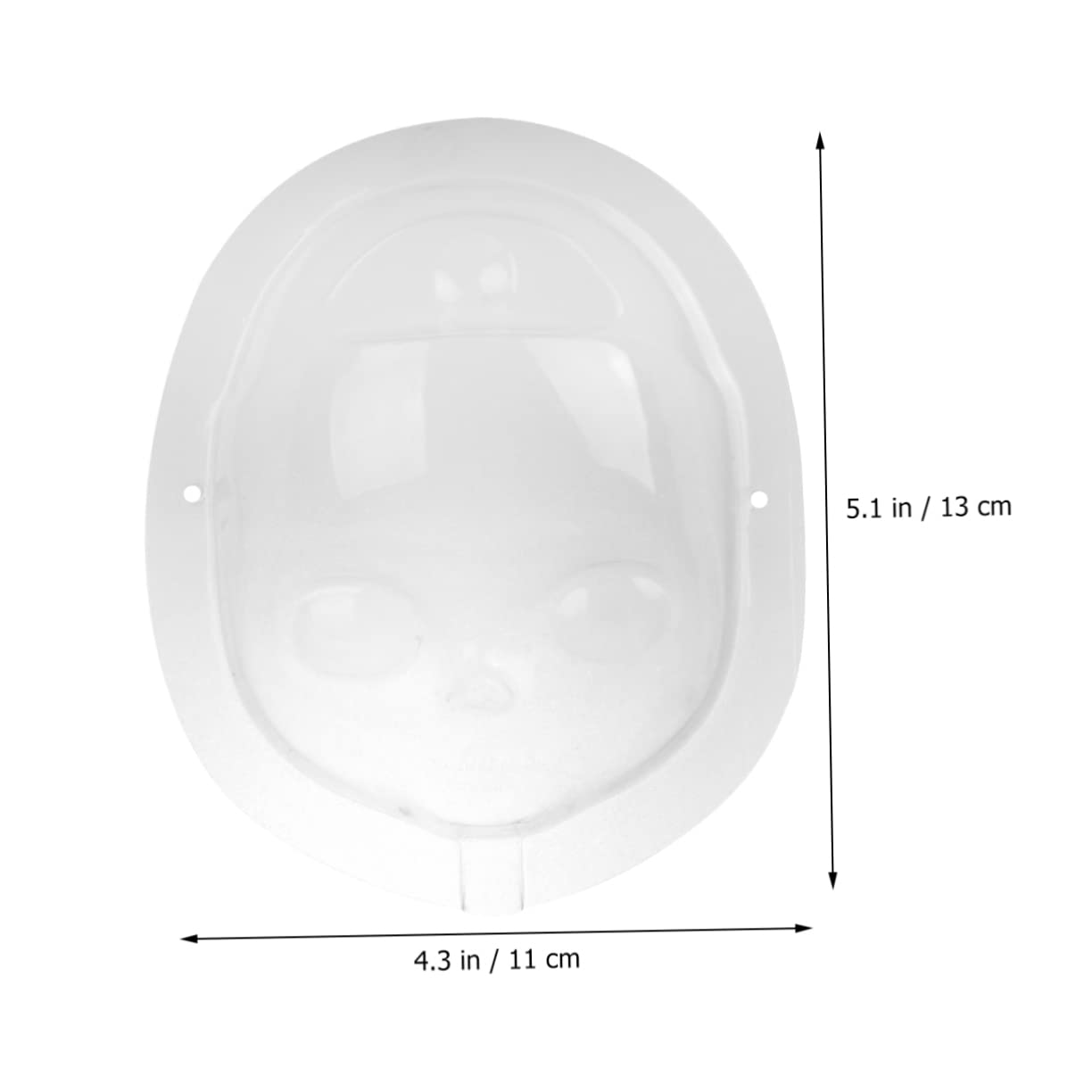 5 Pack PVC -Puppenmaske Einfache Gesichtsbedeckunge Produktbild-Vorschau 10