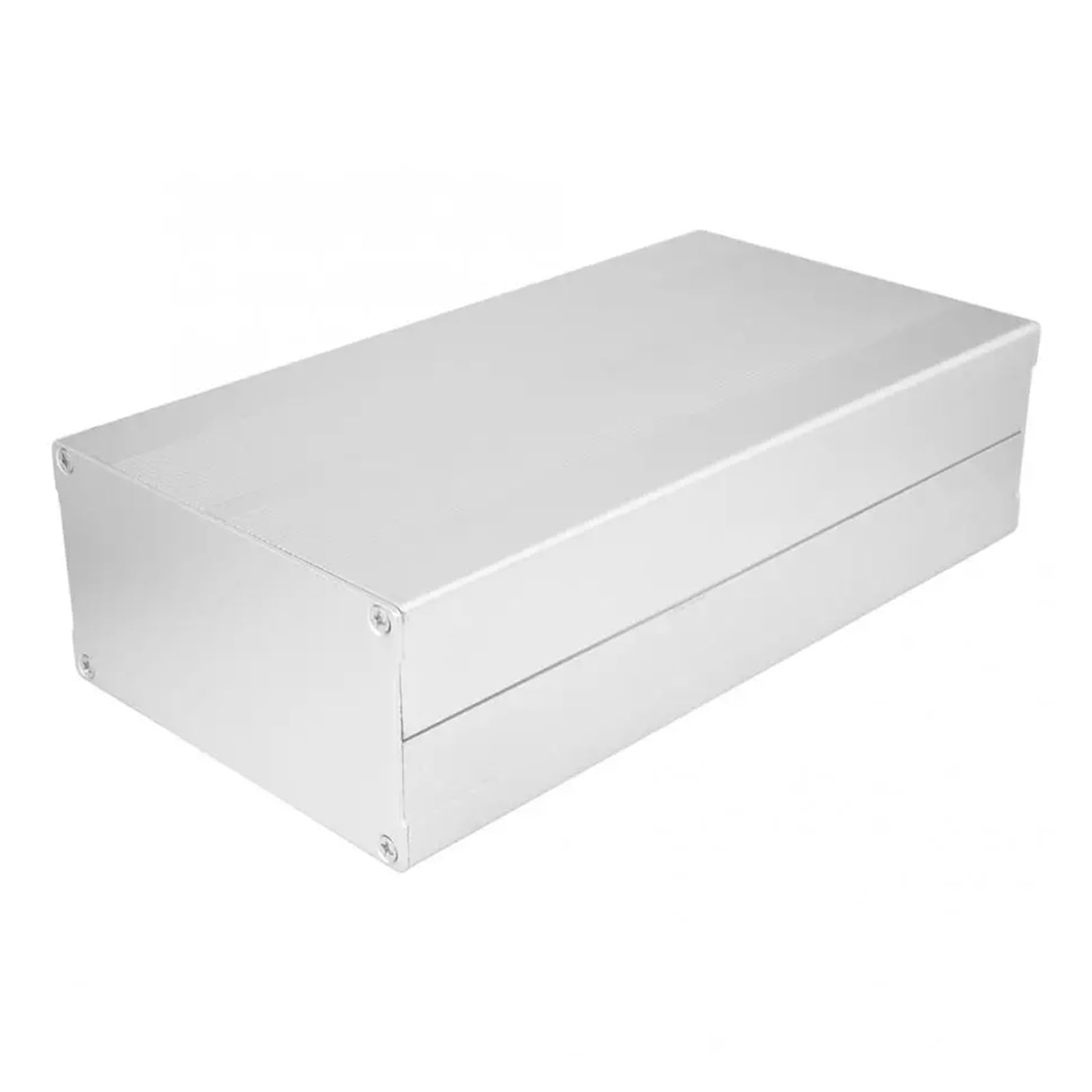 Aluminium-Anschlussdose, Abzweigdose, schwarzes Metallgehäuse, elektronisches Gehäuse, Leiterplatte, Projektinstrument, Verstärkergehäuse, 556 x 200 mm (sandschwarz)