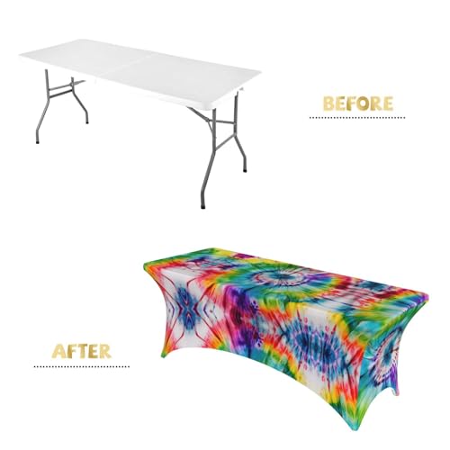 Nappe de table extensible pour masquer une table de mariage - 5