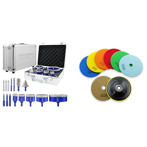 Kit de brocas de diamante para baldosas 15 piezas miniatura 1