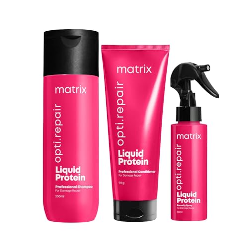 M-atrix-Opti-Repair (Set of 3) Professional Shampoo + Conditioner + Spray | With Liquid Proteins | (200ml + 98 g + 100 ml)