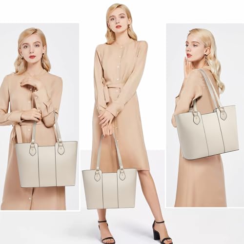 Image of CHICAROUSAL Tote Handbags Purses for Women PU Leather Womens Shoulder Bag | Large Tote Bag for Women, Shoulder Purse, Vegan Leather Purses for Women, Women's Handbags