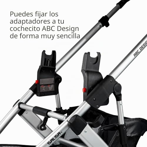 Miniatura 2 de Abc Design 9130500 Adaptador Para Cochecito Chili Salsa Condor Turbo Viper Pepper Zoom Maxi-Cosi Cybex Kiddy, Color Negro.