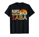 My Favorite People Call Me Saba Vintage Retro Funny Saba T-Shirt