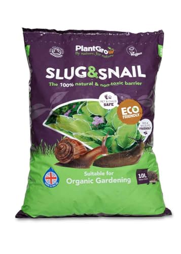 PlantGrow Schneckenbarriere 3 Liter / 10 Liter - Bio-Granulat aus Pflanzen | Haustiersicher & nachhaltig (10 Liter)