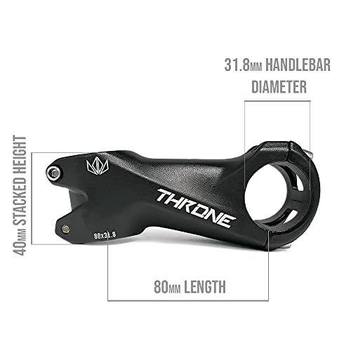 Throne Cycles 31.8Mm Stem - Trklrd Stem, Fits On Any Bicycle With Steer Tube 1 1/8" #TOP1