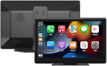 KUNFINE Car Universal Wireless Carplay & Wired Android Auto 9 Inch IPS Touchscreen Pad Tablet with Bt Siri Voice Assistant Dash Mounted