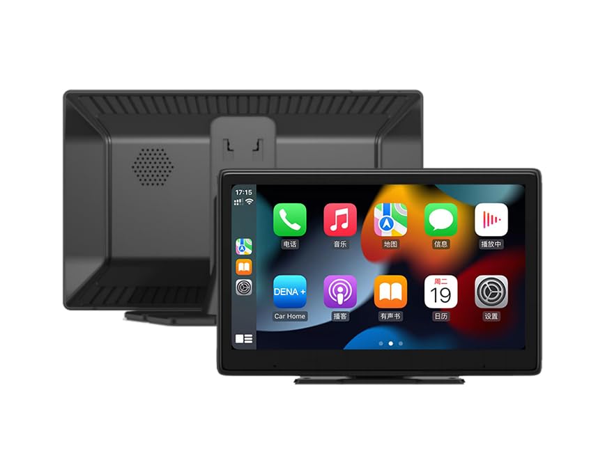 Wostoke Car Universal Wireless Carplay & Wired Android Auto 9 Inch IPS Touchscreen Pad Tablet with DVR Bt Siri Voice Assistant Dash Mounted with AHD Reverse Camera