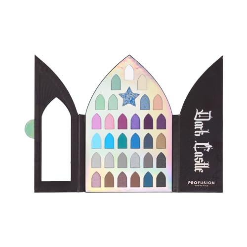 Profusion Cosmetics Enchanted Forest Dark Castle 32 Shade Eyeshadow Palette, Unlock Mystical Glamour with the Enchanted Forest Shadow Palette and Achieve Eye Catching Look With Premium Makeup Kit