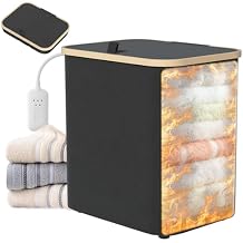 Towel Warmer for Bathroom,35L Foldable Towel Warmer Quick Heat Warming Tub Heating Detachable Bucket with Auto Shut Off, Electric Hot Towel for Spa,Blanket,Baby,Bathrobe Towels