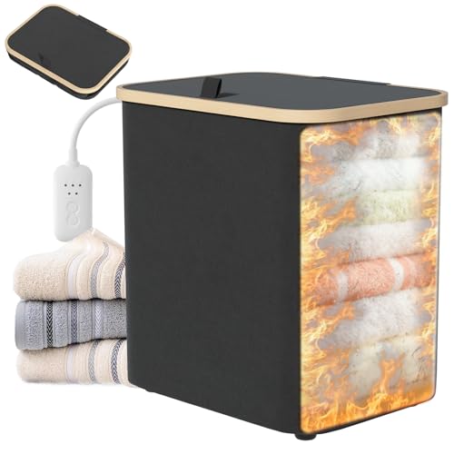 Towel Warmer for Bathroom,35L Foldable Towel Warmer Quick Heat Warming Tub Heating Detachable Bucket with Auto Shut Off, Electric Hot Towel for Spa,Blanket,Baby,Bathrobe Towels