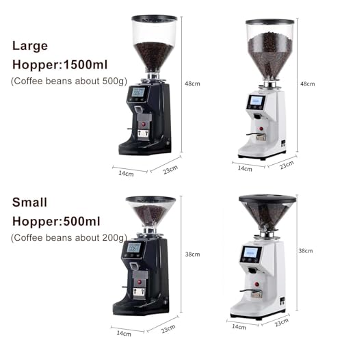 Molinillo eléctrico de Frijoles de café 500 g/1500 g de café molido de café, Especias de Tuercas de Frijoles de café, Granos negros-500g
